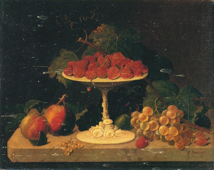 Still life with Strawberries, Severin Roesen